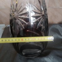 стъклена / кристална / ваза в стил бохемия, снимка 4 - Вази - 35766846