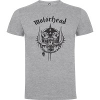Нова мъжка тениска на музикалната група Motorhead (Моторхед) в сив цвят, снимка 1 - Тениски - 44291543