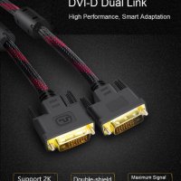 DVI Кабел 5,00 метра - DVI 24+1 Dual Link M / DVI 24+1 Dual Link M, снимка 7 - Кабели и адаптери - 41363730