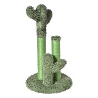  Зелен кактус площадка с висяща играчка 52см, снимка 2 - Други животни - 44201929