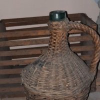 Стара дамаджана с кош, снимка 3 - Антикварни и старинни предмети - 41679741