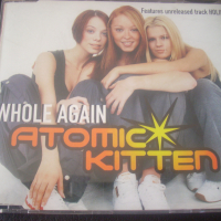  ✅Atomic Kitten ‎– Whole Again - сингъл диск, снимка 1 - CD дискове - 36220565