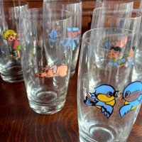Ретро детски чаши от калиево стъкло , снимка 3 - Чаши - 36020912