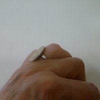 Красив сребърен пръстен с емайл и цирконий, снимка 6 - Пръстени - 44147792
