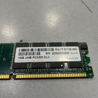 1GB (1x1GB) DDR Apacer PC-3200U (400Mhz,CL-3,2.5V), снимка 3 - RAM памет - 39748744