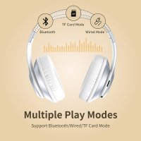 Bluetooth слушалки Over-Ear, снимка 3 - Слушалки за компютър - 41809798