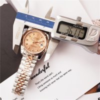 Унисекс часовник Rolex Oyster Perpetual Datejust с автоматичен механизъм, снимка 4 - Дамски - 41694559