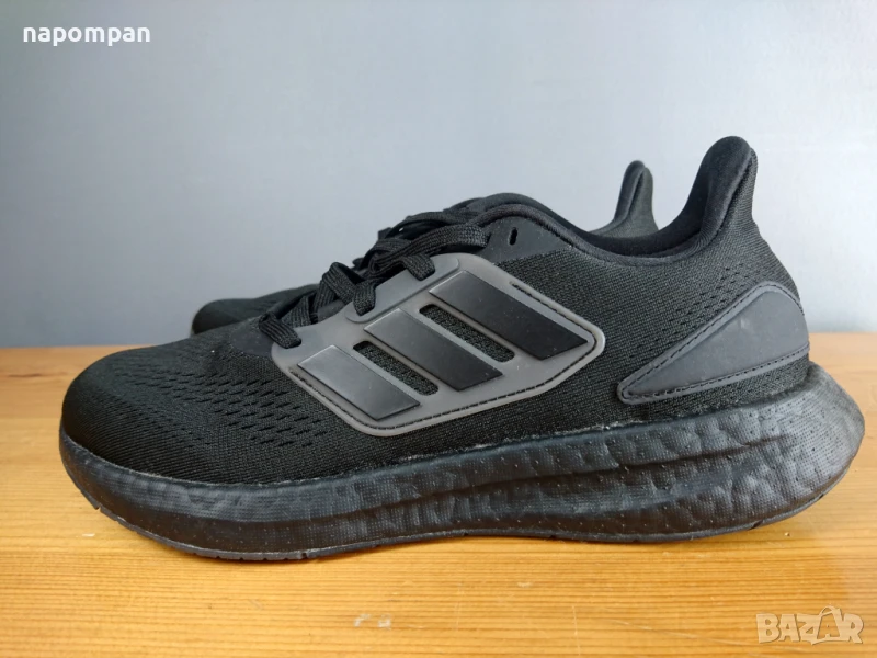 Adidas Pureboost 22 - Мъжки Черни Маратонки за Бягане, снимка 1