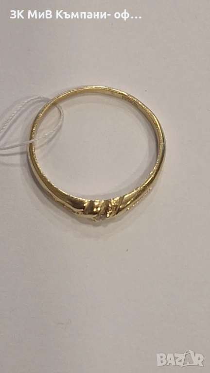 Златен Пръстен 1.64гр 06751-25/1, снимка 1