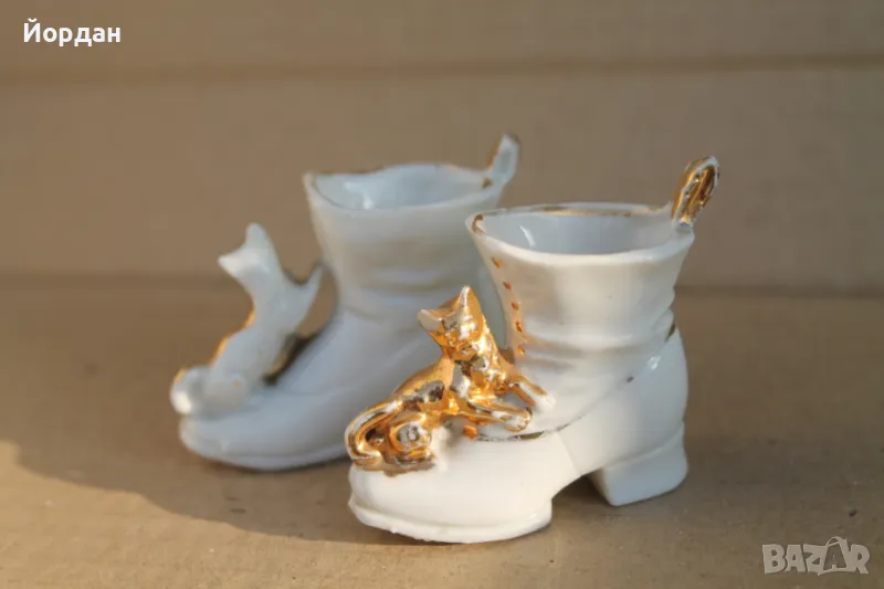 Стари порцеланови обувки, снимка 1