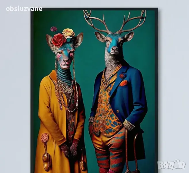 Модна двойка елени, снимка 1