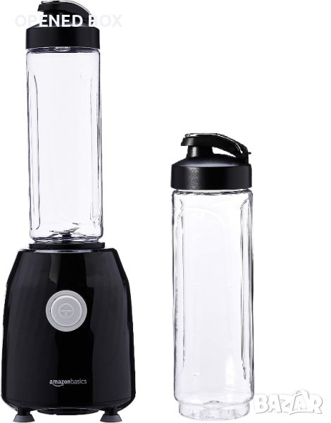 Блендер Amazon Basics - Blend & Go Smoothie Maker, 600 ml, 600 W, черен, снимка 1