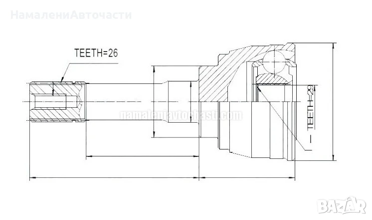 Предно външно каре 4410177E00 NPZSU027 Suzuki Vitara Grand Vitara, снимка 1