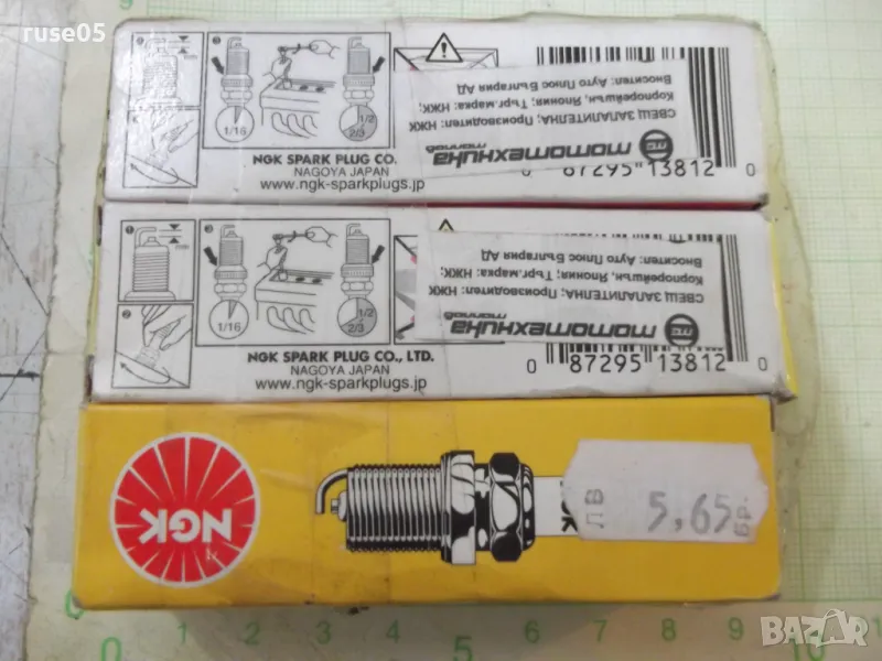 Лот от 3 бр. свещи запалителни "NGK - 3812 - BP6EFS" нови, снимка 1