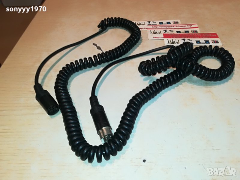 къдрав кабел за слушалки 1метър от германия 0612221134, снимка 1