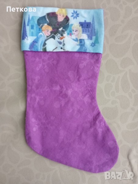 Коледен чорап с героите от филма "Замръзналото кралство", снимка 1