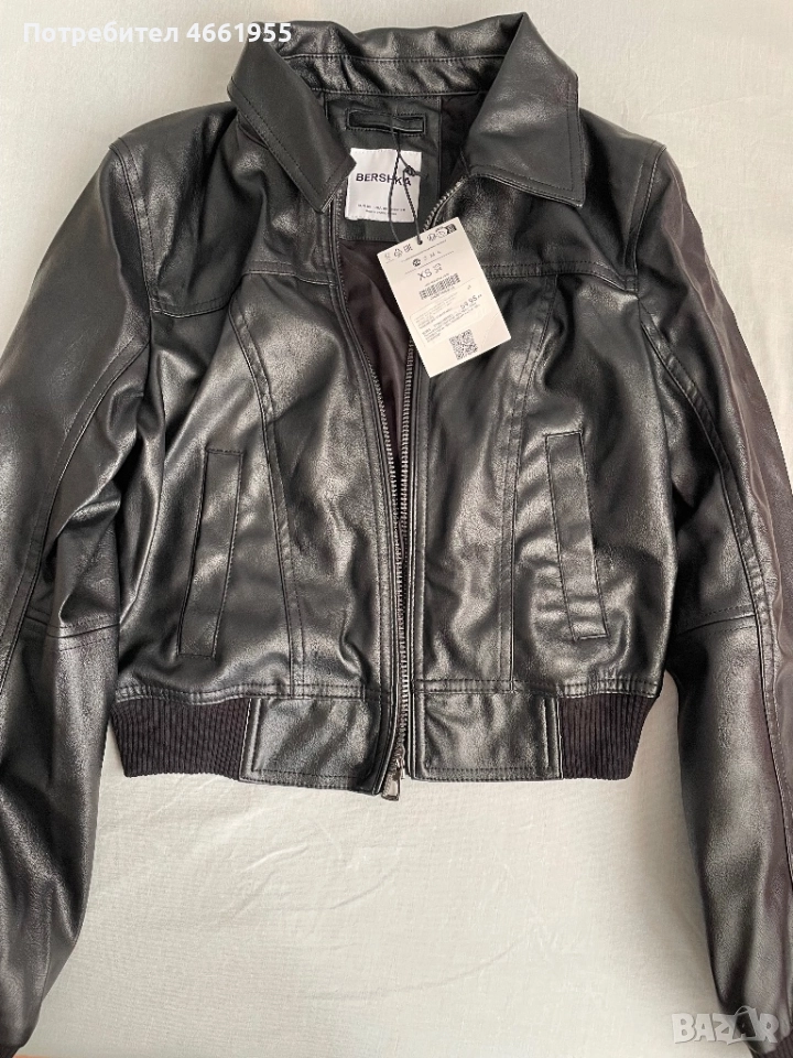 Кожено яке bershka, снимка 1