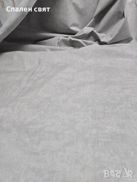 Спални комплекти от Ранфорс 100% памук - цвят сив меланж, снимка 1