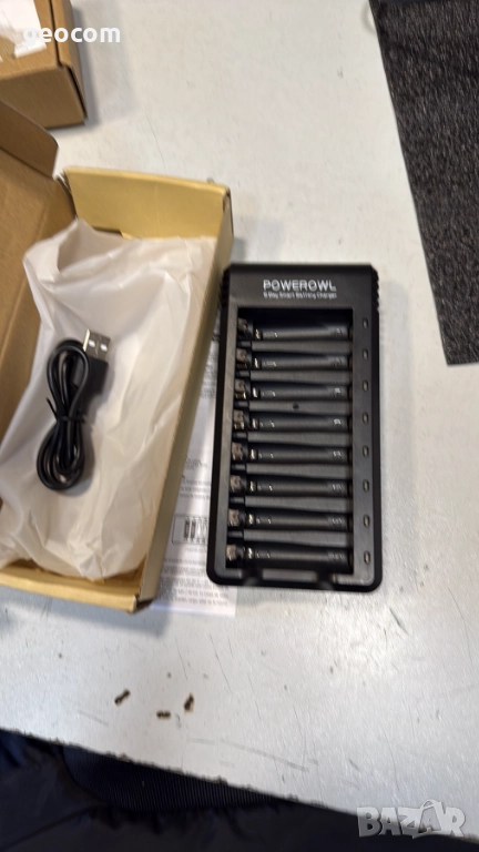 Зарядно за до 8бр. АА/ААА Ni-Mh батерии (250mA,Ново,Комплeкт), снимка 1