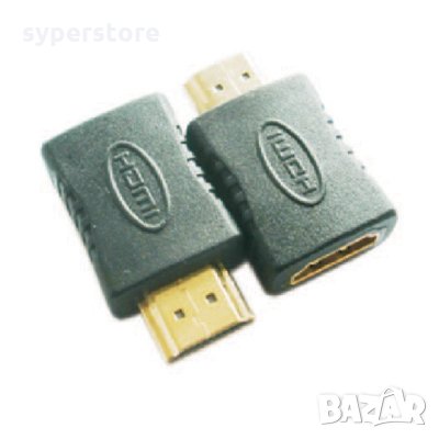 Преходник Адаптер от HDMI към Mini HDMI Type C VCom SS001161 Adaptor HDMI F/Mini HDMI M, снимка 1