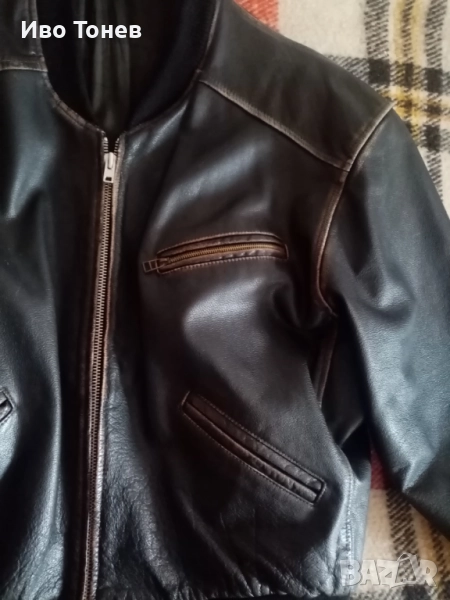 Кожен бомбър  телешки бокс, снимка 1