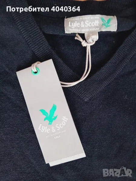 100%Merino Lyle&Scott M размер мъжки пуловер , снимка 1