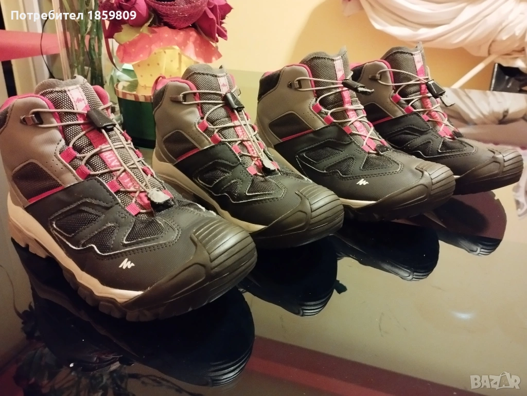 Детски водоустойчиви туристически обувки QUECHUA CROSSROCK MID, снимка 1