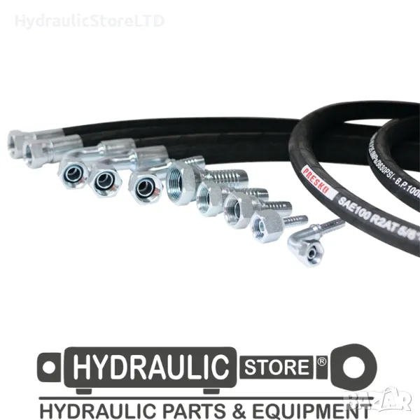 Хидравличен маркуч за високо налягане PRESKO HP 3/4” - 1000MM 00°- 90°, снимка 1