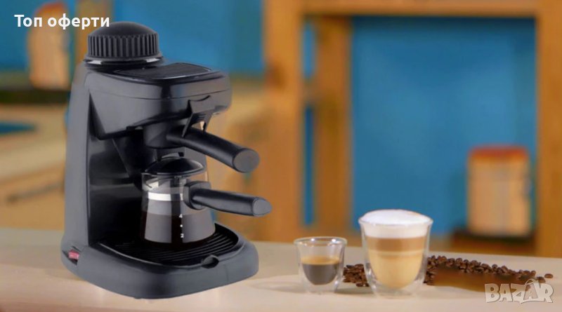 Еспресо машина Hausberg HB-3705, За кафе, Капацитет 4 чаши, 650 W, снимка 1