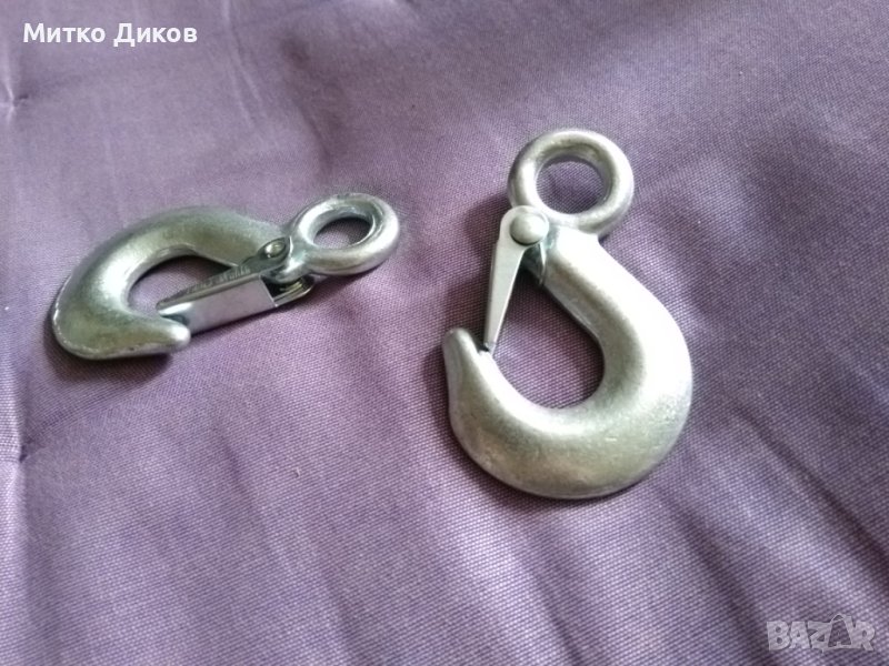 Кука за кран шегел с ухо 2 тона алпинизъм, снимка 1