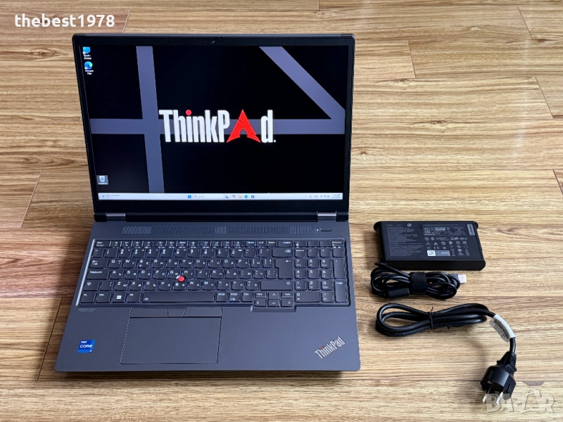 НОВ!ThinkPad P16 Gen2`i7-13700HX/RTX A1000/32GB DDR5/1TB SSD/165Hz WQXGA/Гаранция, снимка 1