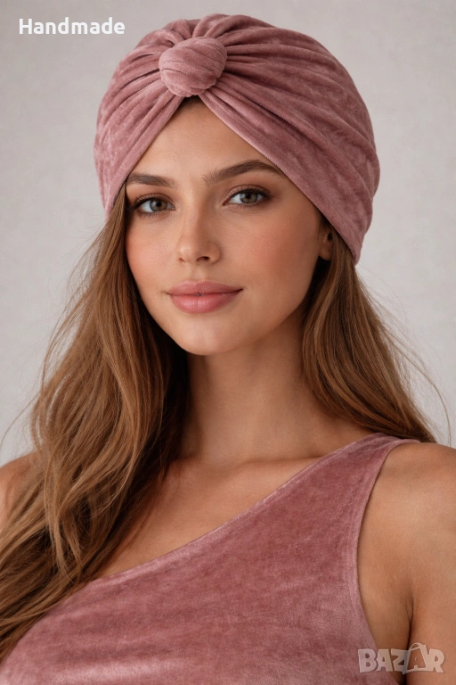 Нов тюрбан за коса от кадифе, снимка 1