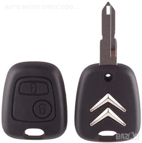 Кутийка с ключ за CITROEN с 2 бутона., снимка 1