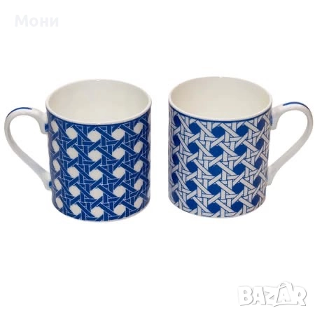 Комплект от две чаши за топли напитки  Сет от две  чаши за топли напитки, подходящи за подарък.  Ком, снимка 1