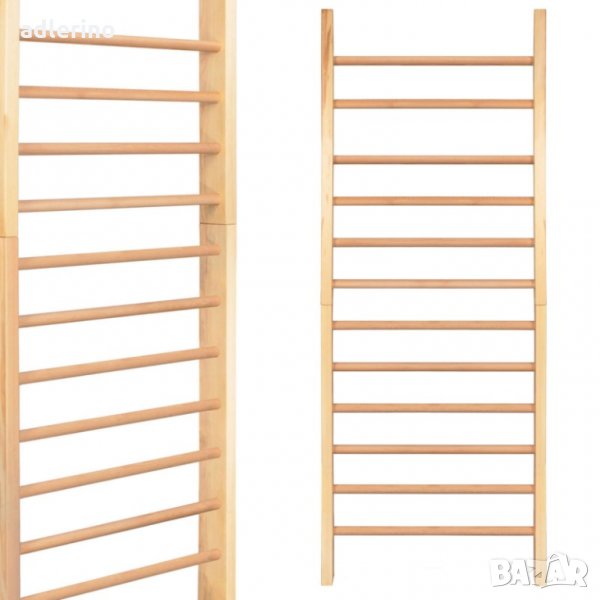 Шведска стена, 220х80 см, гимнастическа стълба за упражнения и рехабилитация, за деца и възрастни , снимка 1