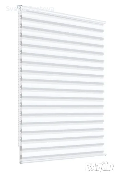 Щори ECD  Ролетни, Текстилни, Двойни, Без пробиване, Включен монтажен материал, Бял,Сив ,Бежов, снимка 1