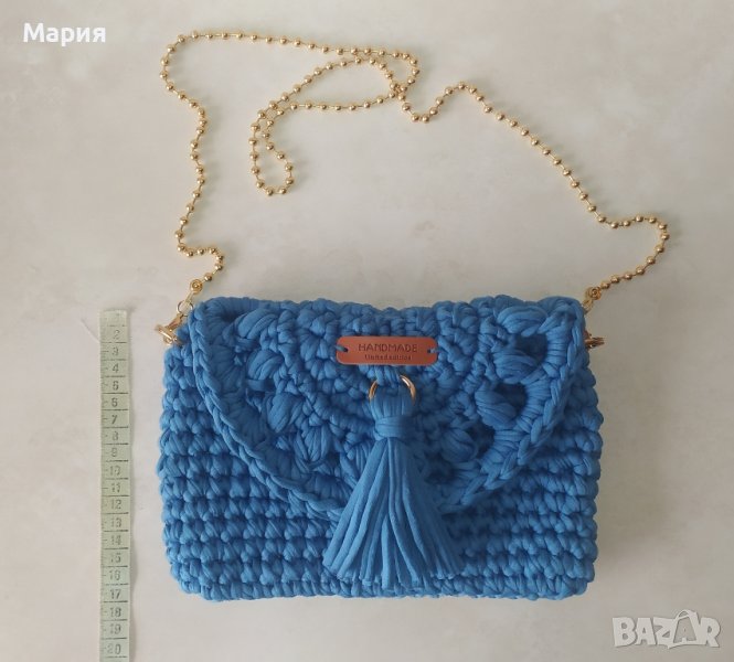 Плетена дамска чанта, снимка 1