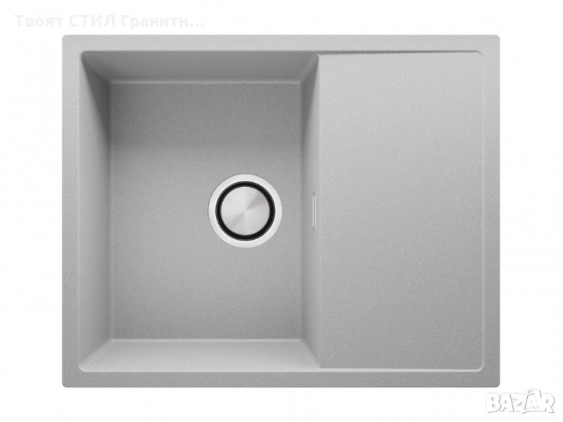 Кухненска мивка от Гранит модел Ибиса 620 Компакт - сива, снимка 1