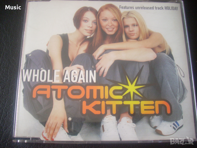  ✅Atomic Kitten ‎– Whole Again - сингъл диск, снимка 1