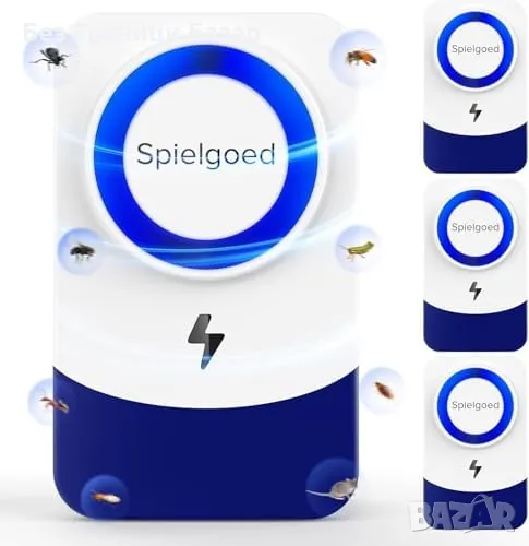 Нови 4 броя Ефективен ултразвуков уред против мишки, комари, хлебарки, снимка 1