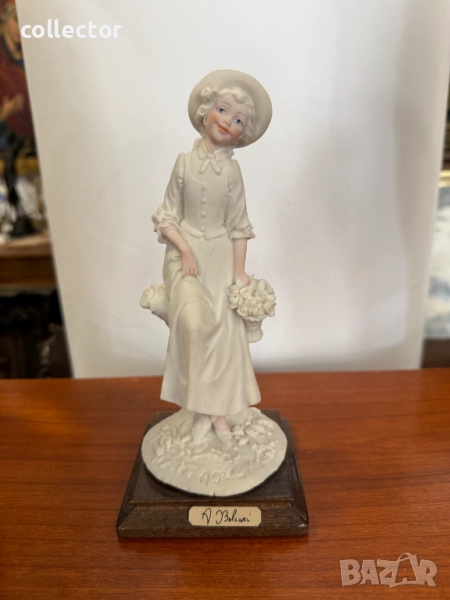 Френска женска фигура на момиче - Auro Belcari. №7384, снимка 1