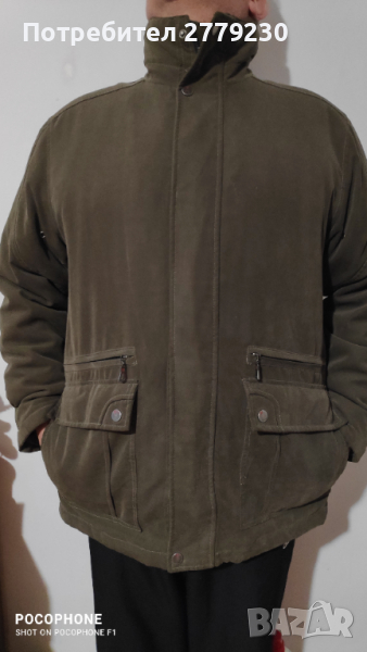 Яке за лов, безшумно,цвят зелен р-р 52, марка Benton Ville, снимка 1