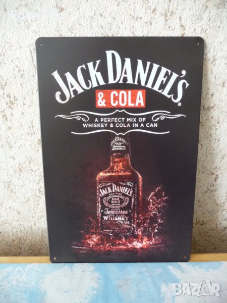 Метална табела Jack Daniel's cola уиски и кола Джак Даниелс , снимка 1