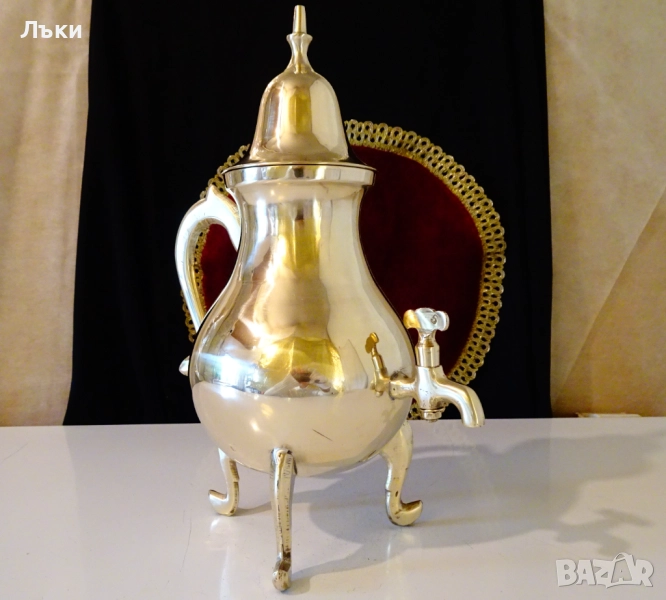 Бронзов диспенсър за вино,ракия,чай,кафе,вода,самовар. , снимка 1