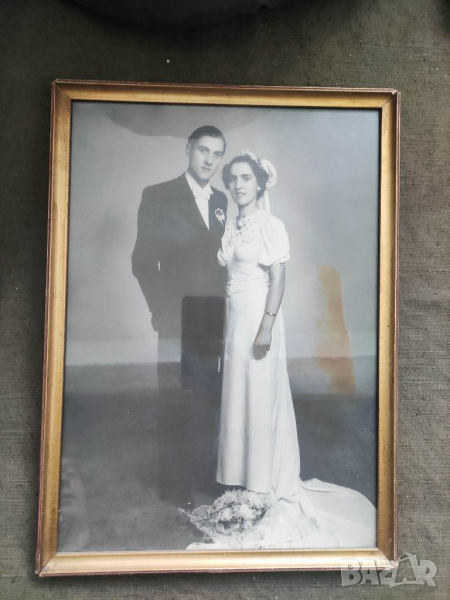 Продавам голяма Сватбена снимкаа в рамка, снимка 1