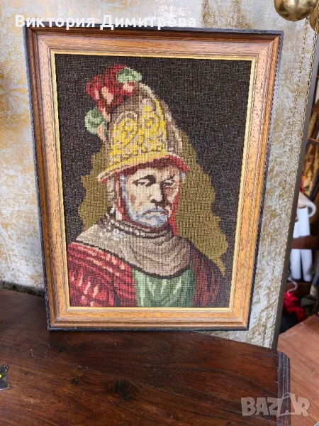 Гоблен "Човекът със златния шлем" , снимка 1