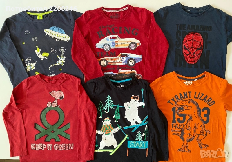 Лот детски блузи 122, снимка 1