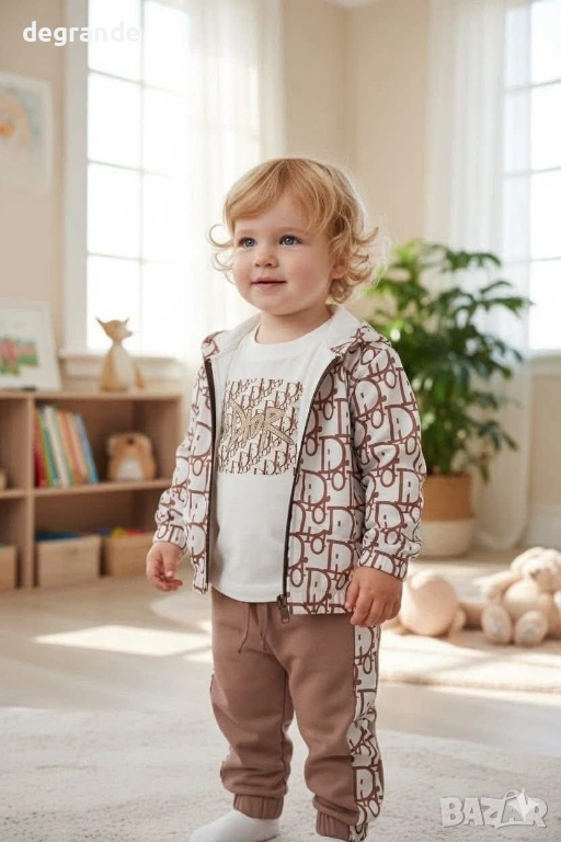 Комплект Dior   3 части  3-6/6-9/9-12/12-18/18-24м , снимка 1