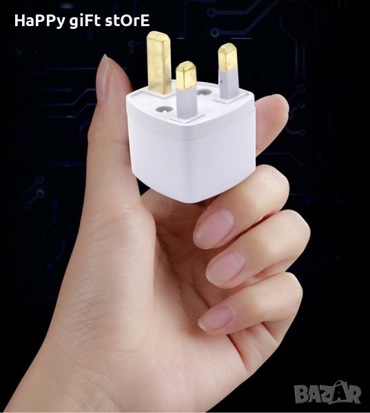 Захранващ адаптер EU to UK, снимка 1