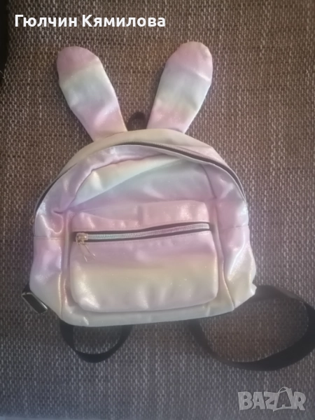Детска раница със заешки уши, снимка 1